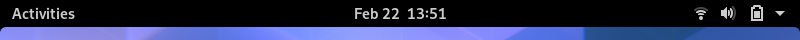 GNOME Shell top bar